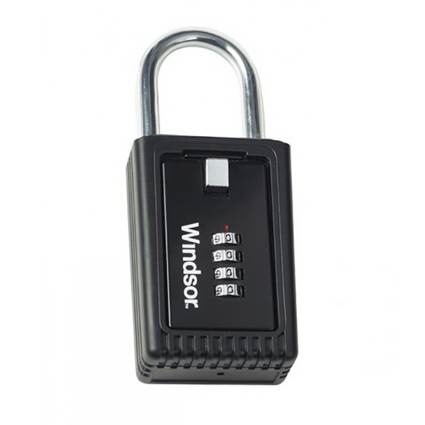 Key Safe with Hoop Matt Black Smooth Key Safe with Hoop Matt Black Smooth