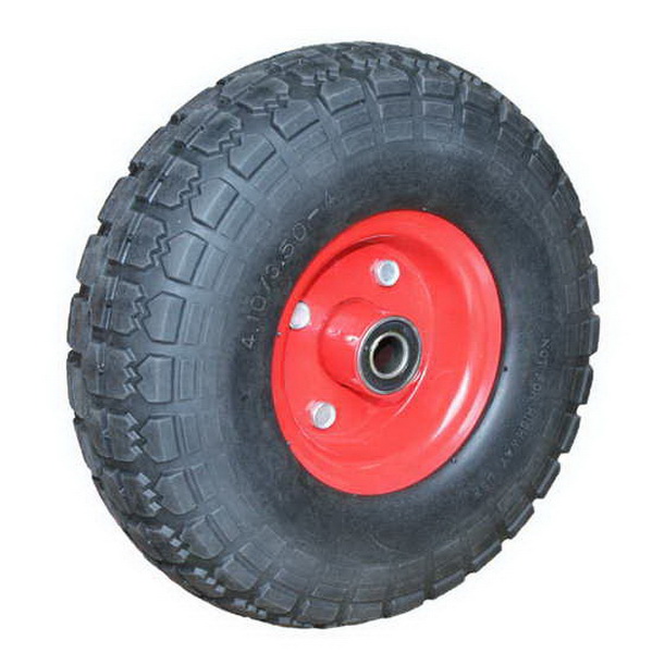 Knobby Pneumatic Wheel 410/350x4 80kg 268mm 16mm Bore Low Speed Ball Bearing FB1805 Knobby Pneumatic Wheel 410/350x4 80kg 268mm 16mm Bore Low Speed Ball Bearing FB1805