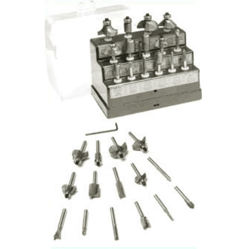 15 Piece Tungsten Carbide DIY Router Bit Set 15 Piece Tungsten Carbide DIY Router Bit Set