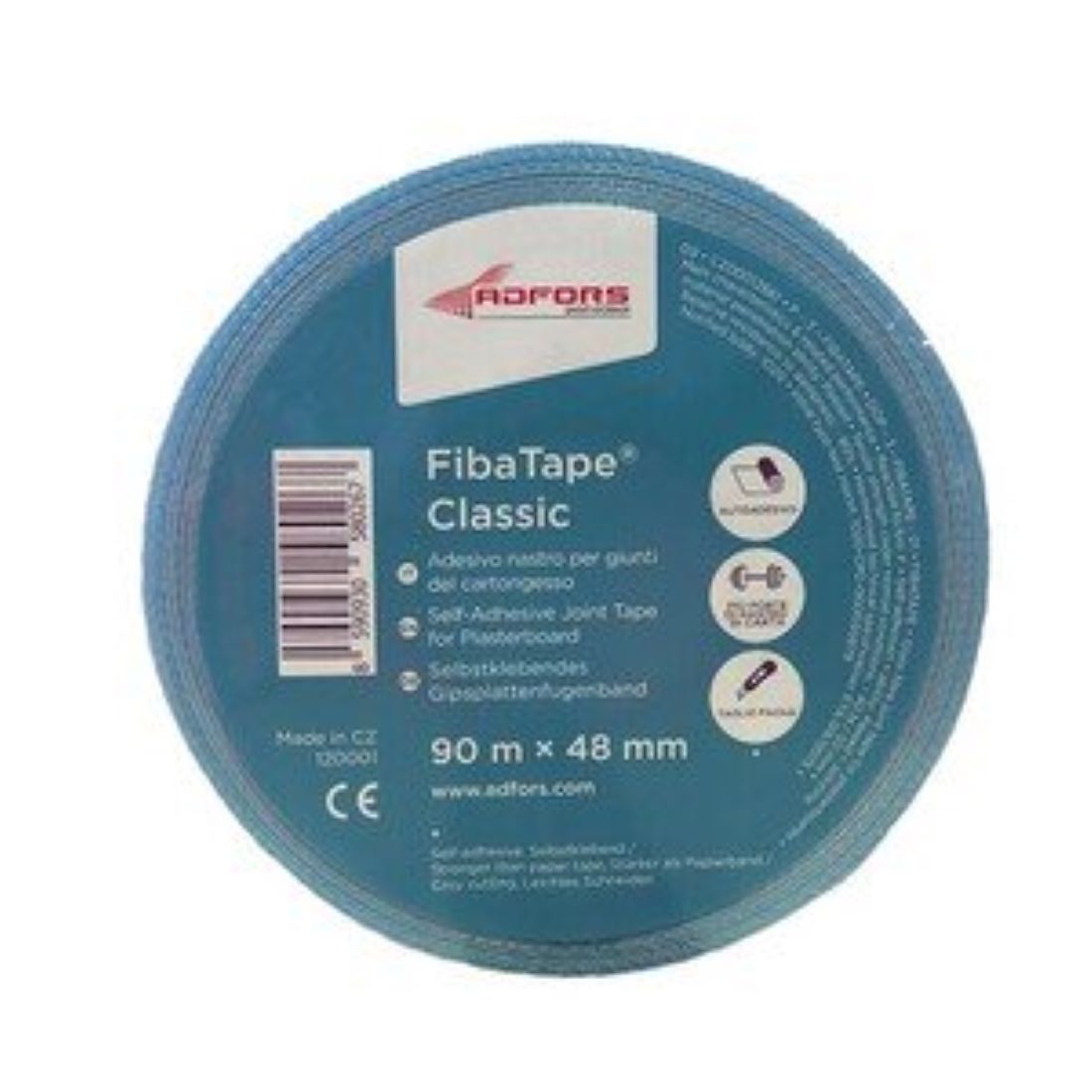 Fiba Tape 90Mx48mm Self-Adhesive Joint Tape Fiba Tape 90Mx48mm Self-Adhesive Joint Tape