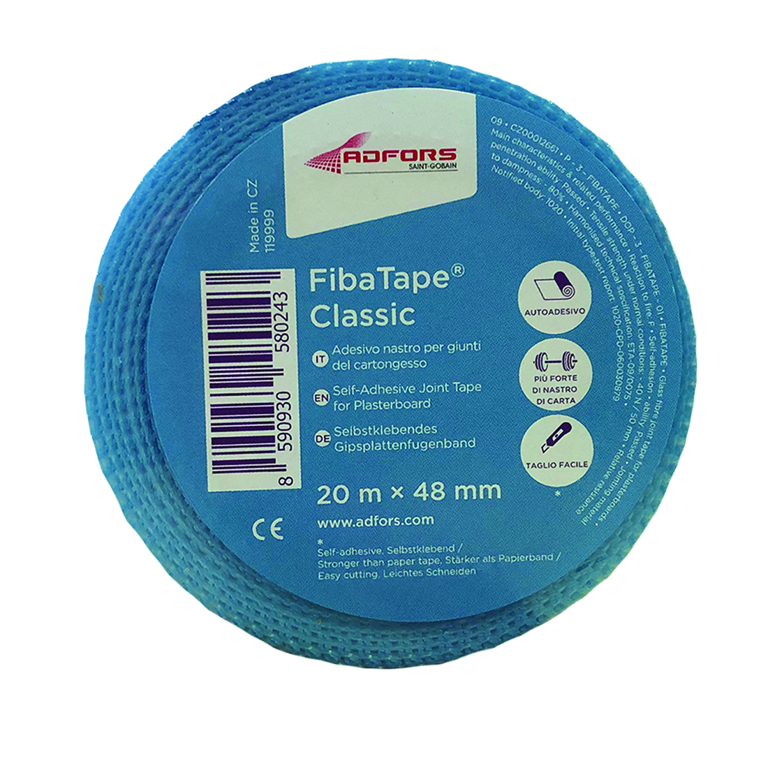 Fiba Tape 20m x 48mm Self-Adhesive Joint Tape Fiba Tape 20m x 48mm Self-Adhesive Joint Tape