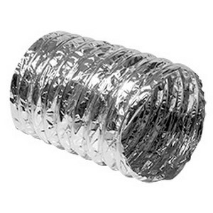 Manrose Insulated Flexible Duct 150mm x 3m Aluminium Silver/Black DCT0330 Manrose Insulated Flexible Duct 150mm x 3m Aluminium Silver/Black DCT0330