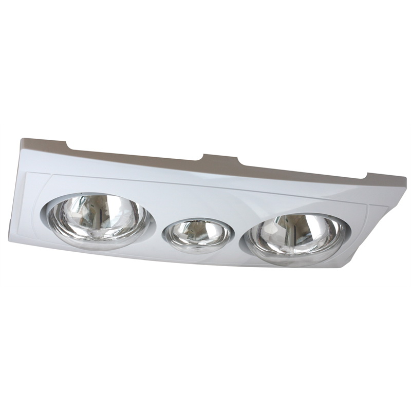 Classic Heat Fan Light 2 Heat Lamps 100mm White FAN2162 Classic Heat Fan Light 2 Heat Lamps 100mm White FAN2162