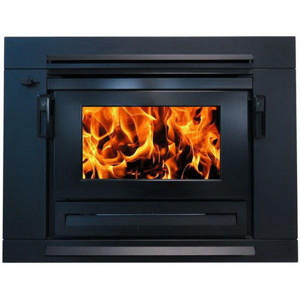 Yunca Xander 18kW Insert Wood Fire Black Yunca Xander 18kW Insert Wood Fire Black