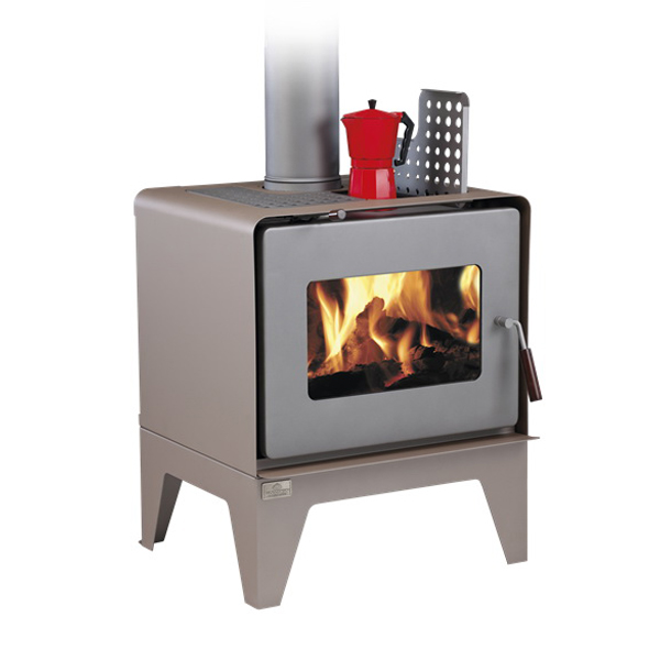 Woodsman Flare 17.1kW Wood Fire with Legs Metallic Brown Woodsman Flare 17.1kW Wood Fire with Legs Metallic Brown