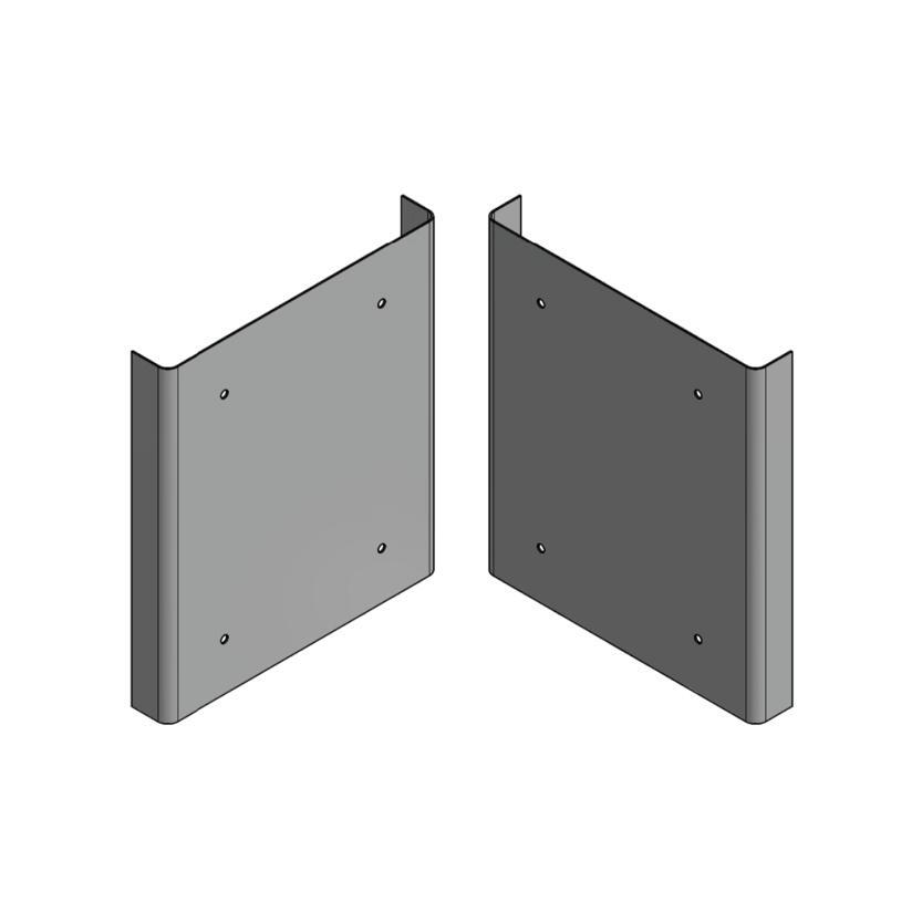 ECR Novo Side Panels Pewter 1 Pair 3085 ECR Novo Side Panels Pewter 1 Pair 3085