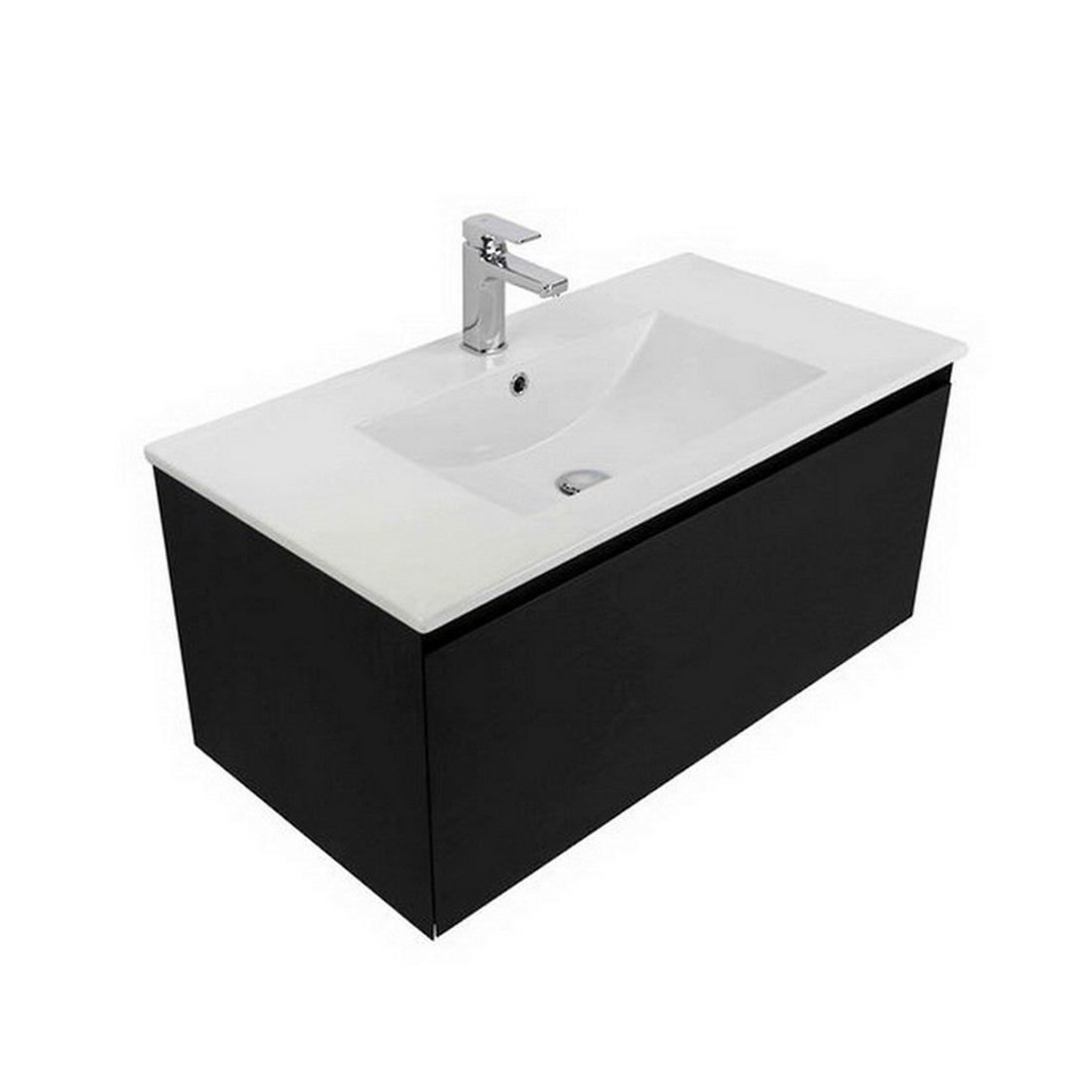 Kolum Wall-Hung Vanity Dark Oak 900mm 8507 Kolum Wall-Hung Vanity Dark Oak 900mm 8507