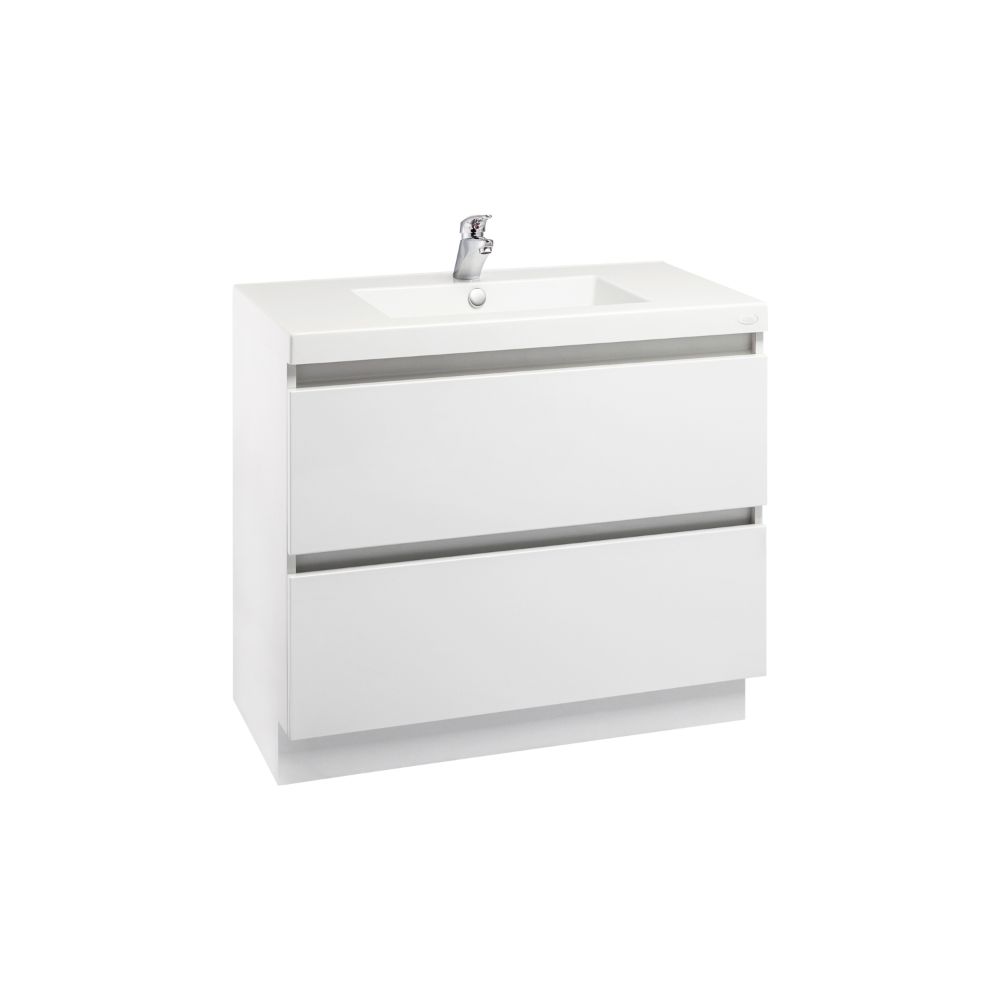 Valencia Floor Standing Vanity High White Gloss 900mm Valencia Floor Standing Vanity High White Gloss 900mm