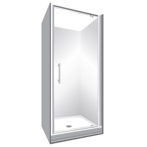 Symphony Aquero Alcove Shower Moulded Wall Pivot Door 900 x 900mm White S900AQAWHMW Symphony Aquero Alcove Shower Moulded Wall Pivot Door 900 x 900mm White S900AQAWHMW