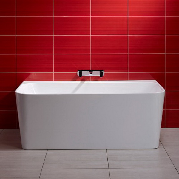 back to wall bathtub