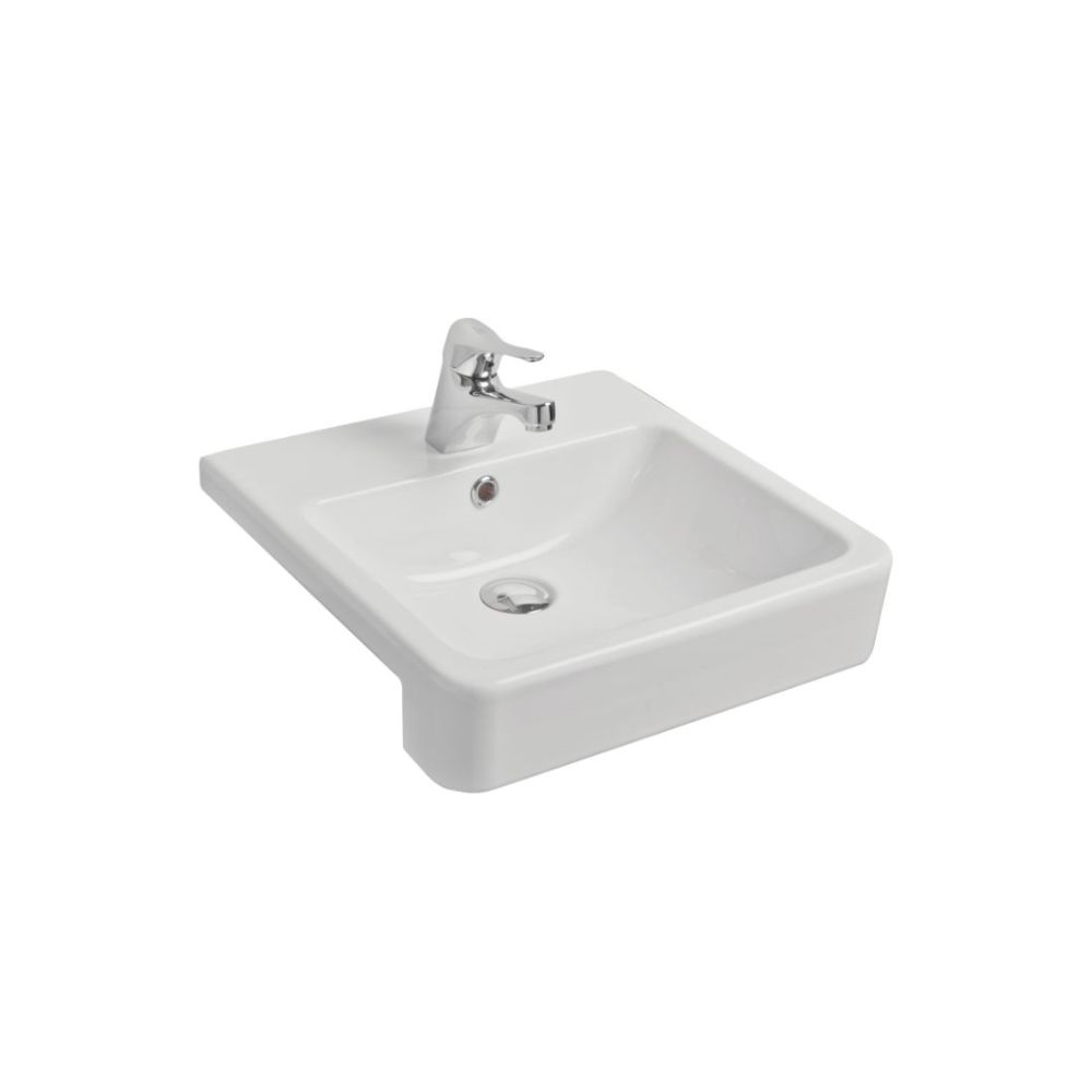 Elevate Wall Hung Bench Mount Square Basin 450mm ELE4545B Elevate Wall Hung Bench Mount Square Basin 450mm ELE4545B