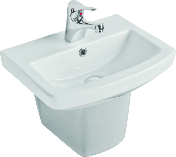 Elevate 460mm x 340mm Rounded Wall Basin with Shroud Elevate 460mm x 340mm Rounded Wall Basin with Shroud