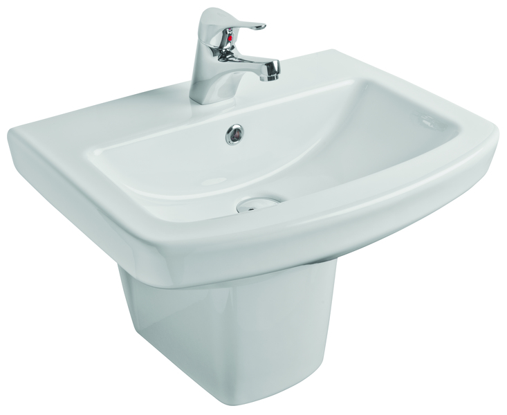 Elevate 550mm x 400mm Rounded Wall Basin with Shroud Elevate 550mm x 400mm Rounded Wall Basin with Shroud