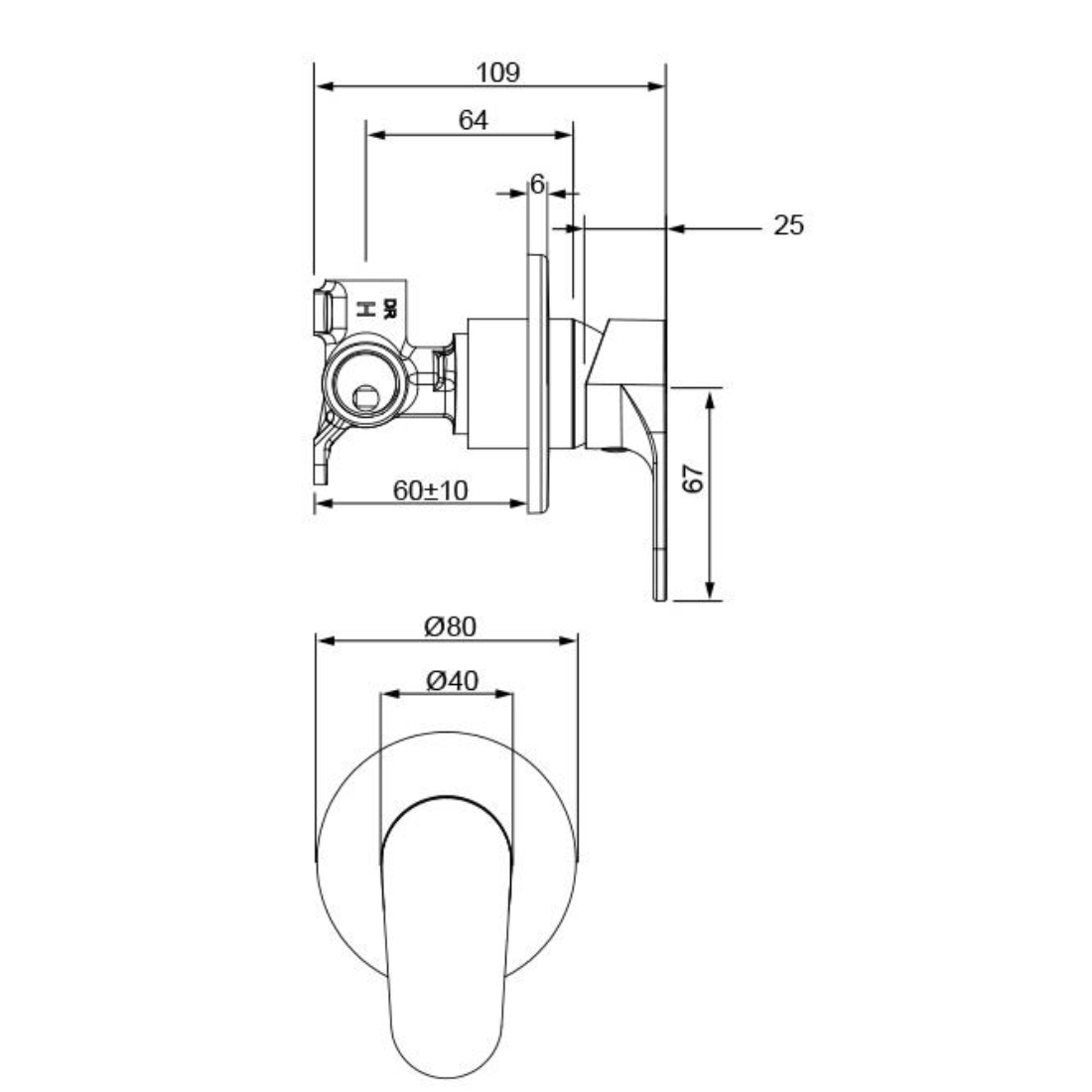 Glide Shower Mixer Chrome GLHPSCP PlaceMakers NZ
