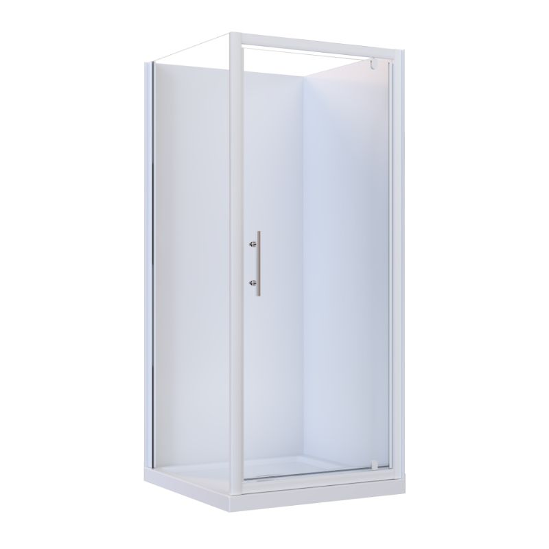 Brighton Framed Square Flat Liner 2-Sided Shower Enclosure 900 x 900 x 1950 mm Center Drain Fiberglass Reinforced Acrylic White Brighton Framed Square Flat Liner 2-Sided Shower Enclosure 900 x 900 x 1950 mm Center Drain Fiberglass Reinforced Acrylic White