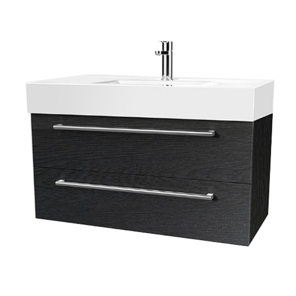 Splash 2 Drawer Splash Wall Hung Vanity 900mm Melamine White Splash 2 Drawer Splash Wall Hung Vanity 900mm Melamine White