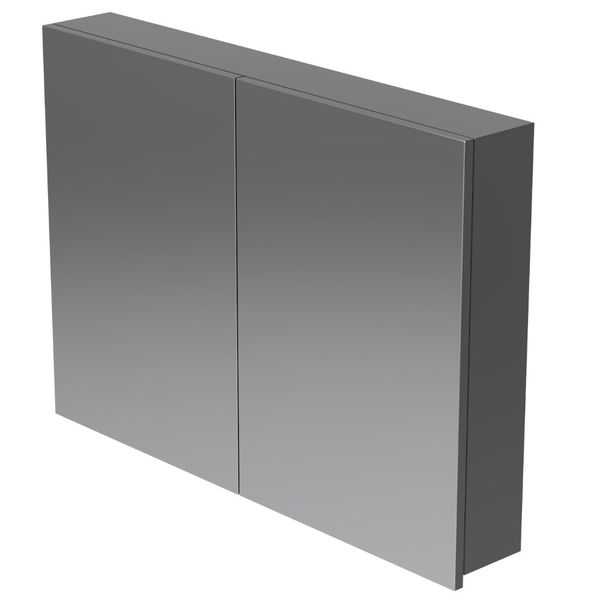 Adesso Urban Mirror Cabinet 1000mm Gun Metal Gloss V100MCGM Adesso Urban Mirror Cabinet 1000mm Gun Metal Gloss V100MCGM