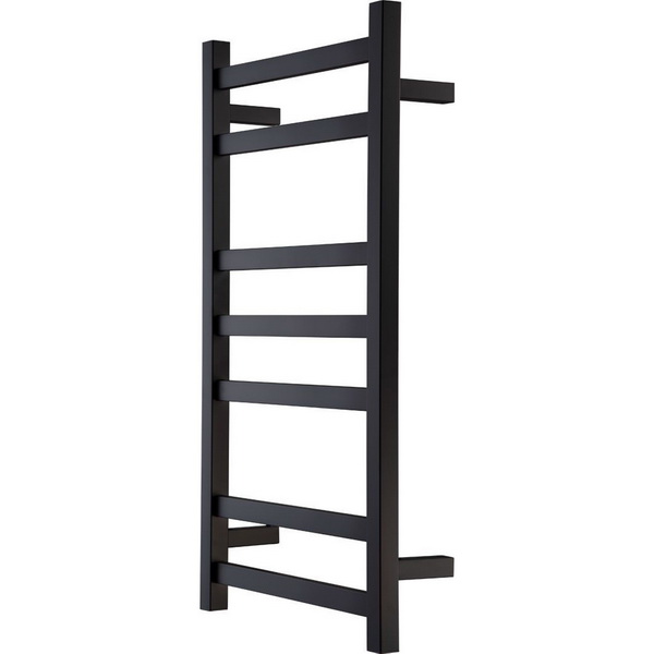 Studio 1 Noir Slimline Ladder Square Heated Towel Warmer Black Epoxy 825mm Studio 1 Noir Slimline Ladder Square Heated Towel Warmer Black Epoxy 825mm