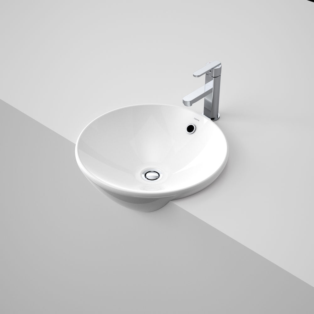 Leda Vasque Semi Recessed Basin White 661145W Leda Vasque Semi Recessed Basin White 661145W