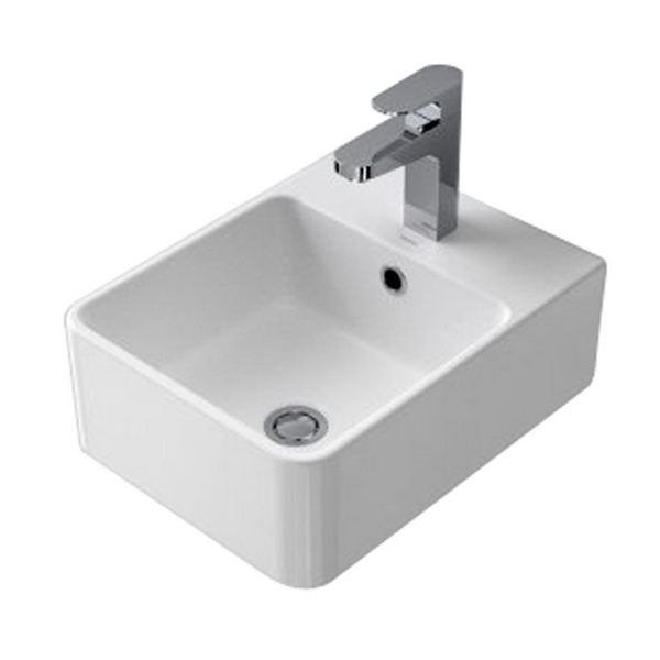 Cube Wall Basin 1 Tap Hole 683515W Cube Wall Basin 1 Tap Hole 683515W