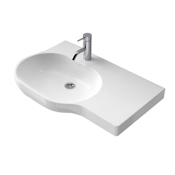 Opal 720 Series Right Hand Shelf Wall Basin White 9.5L 158 x 450 x 720mm Opal 720 Series Right Hand Shelf Wall Basin White 9.5L 158 x 450 x 720mm