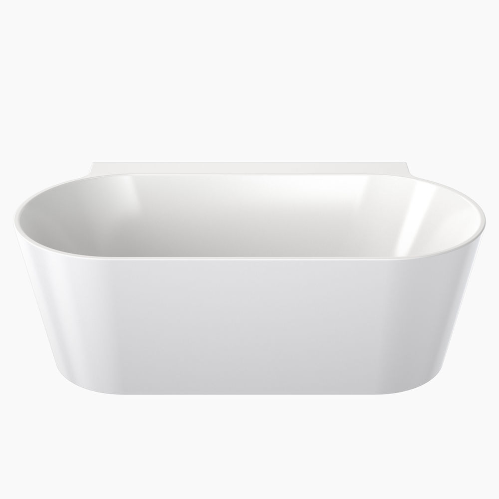 Round Back to Wall Freestanding Bath 1600mm No Overflow CL50004.WBTWN Round Back to Wall Freestanding Bath 1600mm No Overflow CL50004.WBTWN