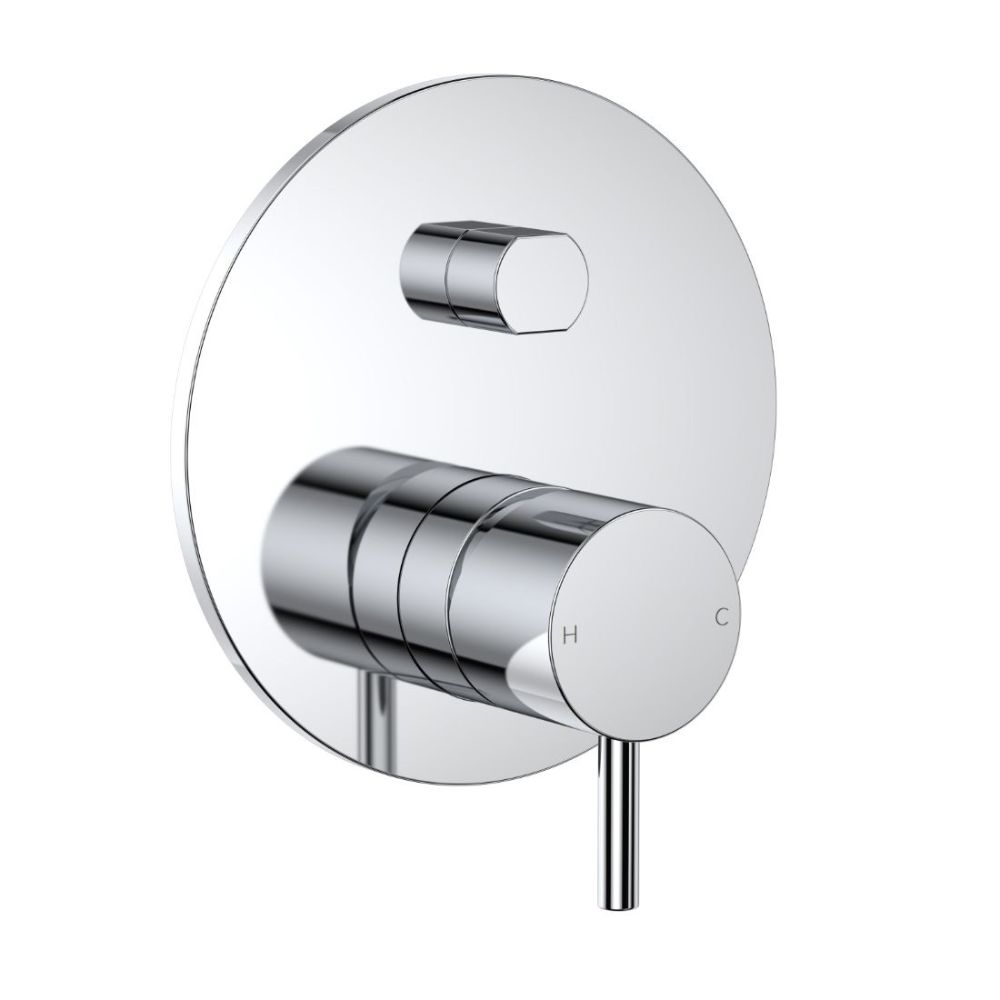 Round Pin Wall Mixer with Diverter Chrome CL10028.C Round Pin Wall Mixer with Diverter Chrome CL10028.C