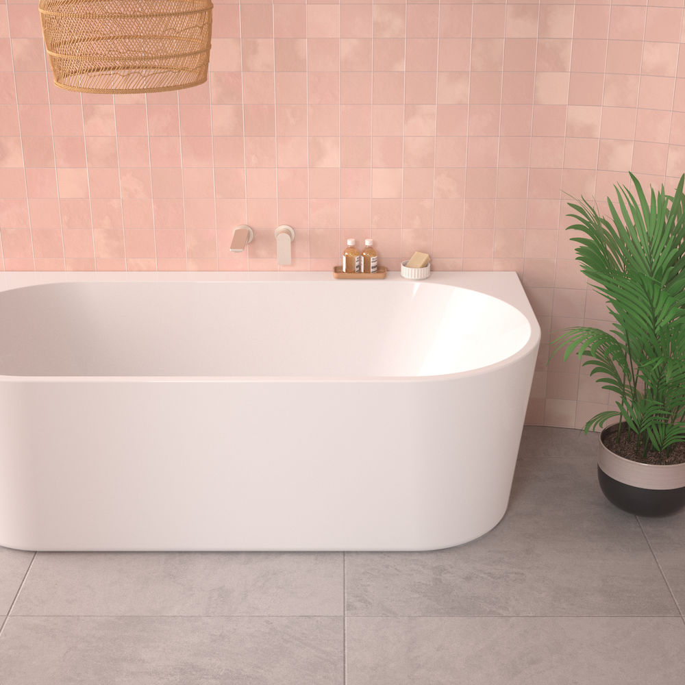 Urbane II 1600 Back To Wall Freestanding Bath AU6WFW