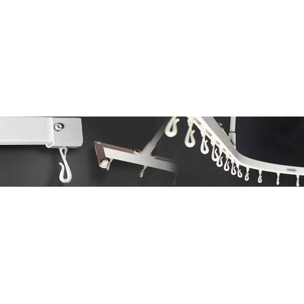 Mactrac Left Hand Bath Track 1800 x 900mm White M20BS04W Mactrac Left Hand Bath Track 1800 x 900mm White M20BS04W