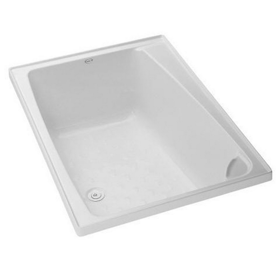Compact Rectangular Bathtub 1200 x 820 x 440mm White 120000006 Compact Rectangular Bathtub 1200 x 820 x 440mm White 120000006