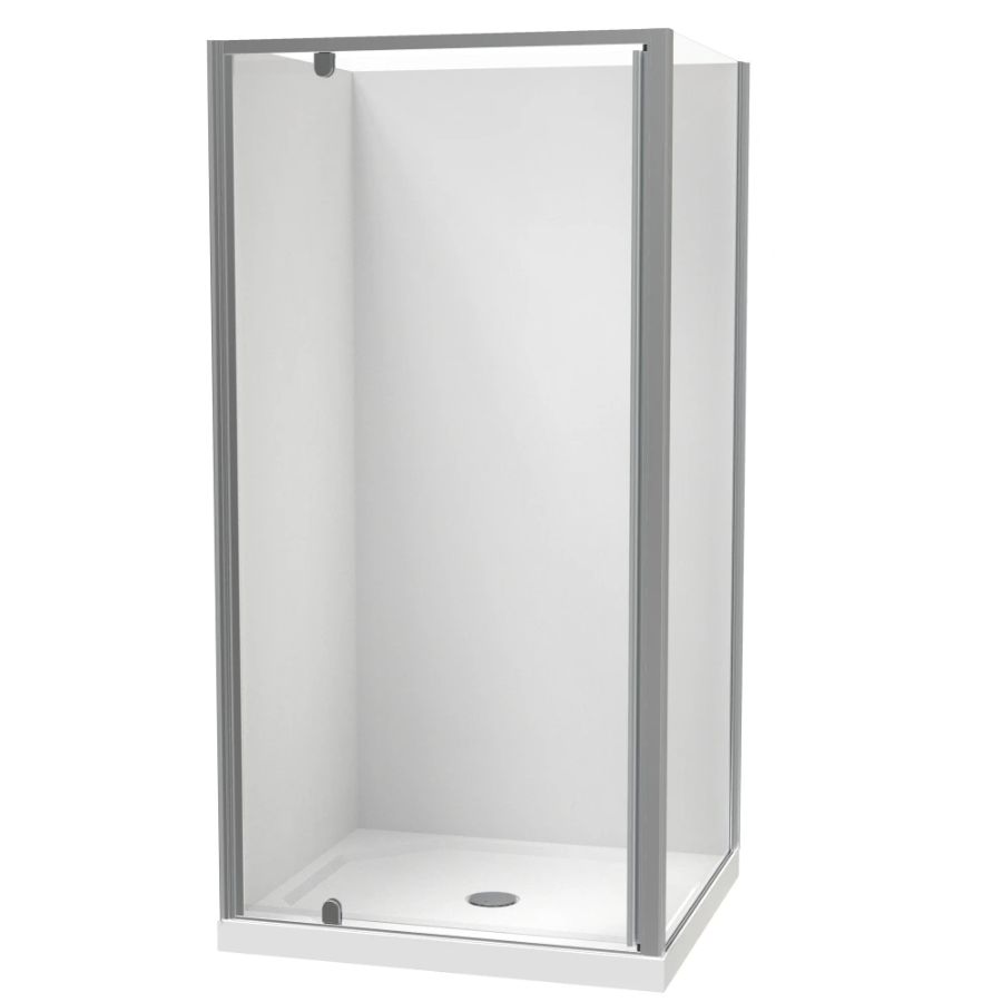 Sierra 1000 x 900mm Rectangle Shower 2-Sided Flat Wall 1000mm Pivot Door Satin 1SI2S19SFL1X Sierra 1000 x 900mm Rectangle Shower 2-Sided Flat Wall 1000mm Pivot Door Satin 1SI2S19SFL1X