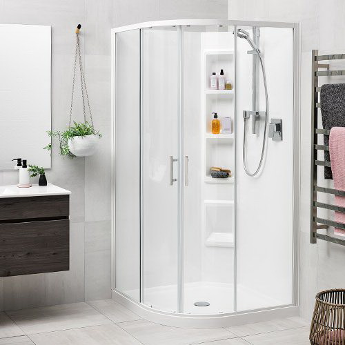 Moulded Round Shower 1000 x 1000mm Bright 1CZ2B11RMCRx Moulded Round Shower 1000 x 1000mm Bright 1CZ2B11RMCRx