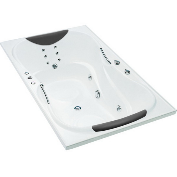 Evora Rectangular Drop-In Hydrotherapy Spa Bathtub 1850 x 1100 x 595mm Duracryl Acrylic White Evora Rectangular Drop-In Hydrotherapy Spa Bathtub 1850 x 1100 x 595mm Duracryl Acrylic White