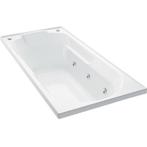 Sorrento II Rectangular Drop-In Spa Bathtub 1670 x 760mm Duracryl Acrylic White 1073A-ABCP2-0 Sorrento II Rectangular Drop-In Spa Bathtub 1670 x 760mm Duracryl Acrylic White 1073A-ABCP2-0