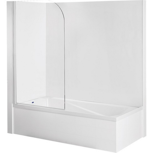 Sapphire Bath Screen Shower Door Chrome 800 x 1420mm Sapphire Bath Screen Shower Door Chrome 800 x 1420mm
