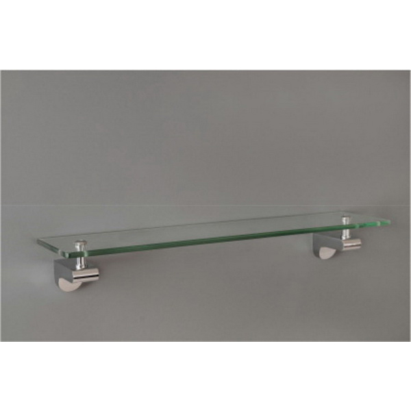 Lania Glass Shelf 522 x 20mm Chrome Plated Lania Glass Shelf 522 x 20mm Chrome Plated