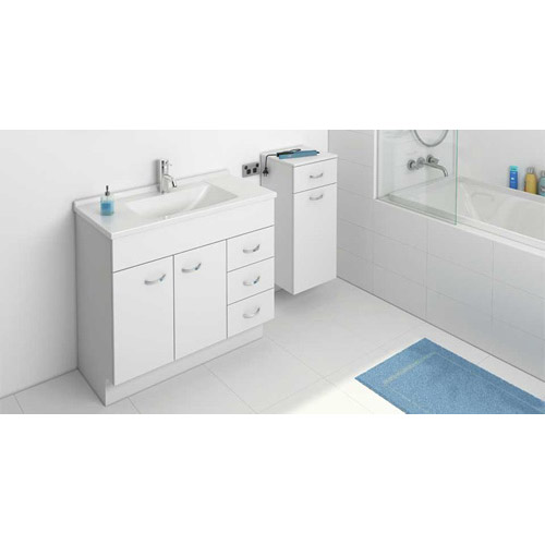Pure Floor 900 Freestanding Vanity Wh 3 Drawer 2 Door Pure Floor 900 Freestanding Vanity Wh 3 Drawer 2 Door