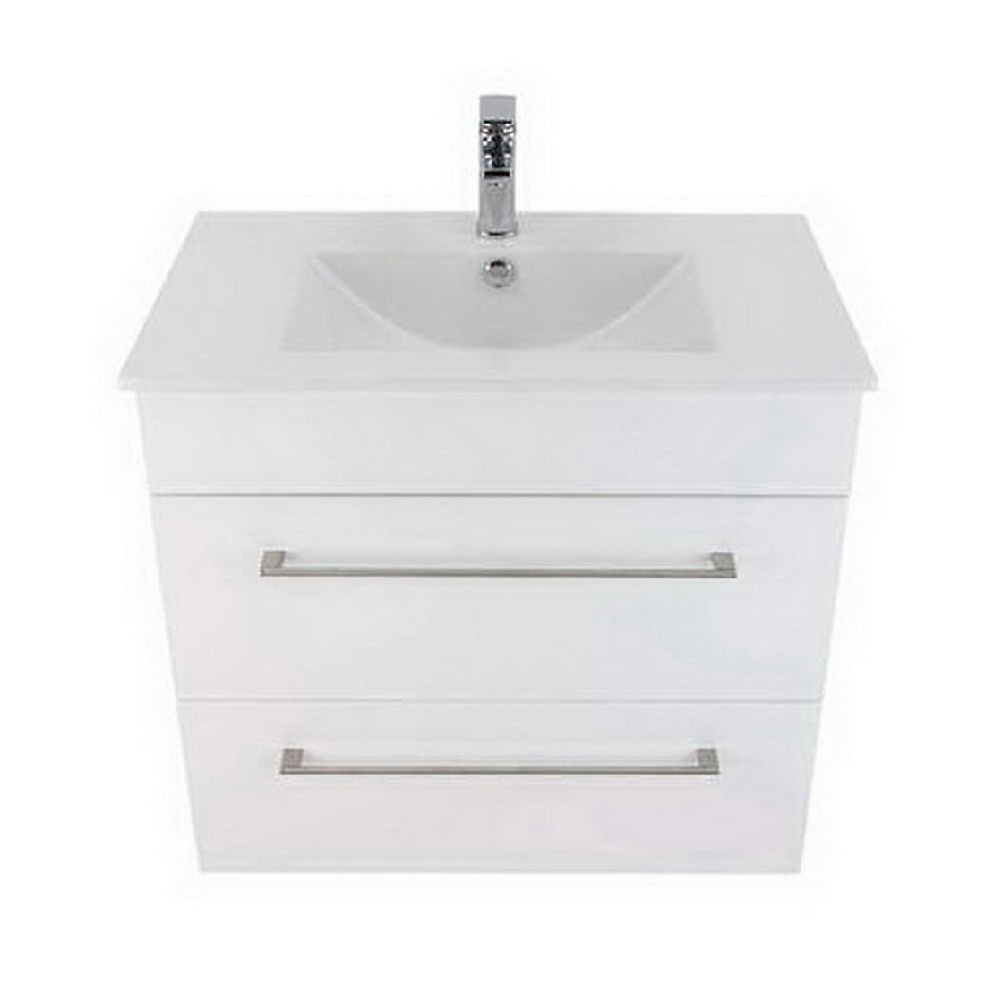 Montana Citi 2 Drawer Wall-Hung Vanity 750mm Gloss White Montana Citi 2 Drawer Wall-Hung Vanity 750mm Gloss White