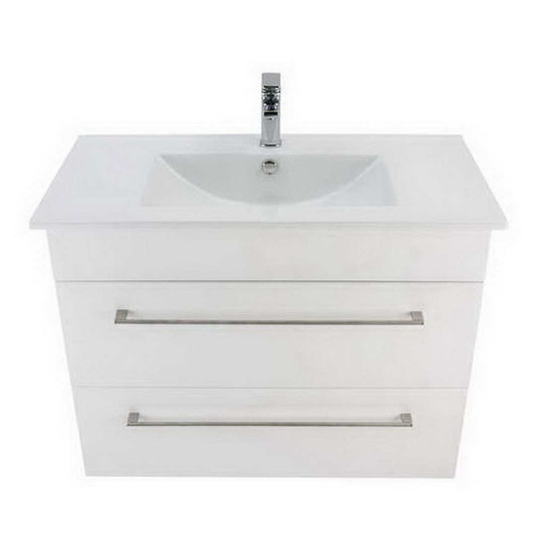 Montana Citi 2 Drawer Wall-Hung Vanity 900mm Gloss White Montana Citi 2 Drawer Wall-Hung Vanity 900mm Gloss White