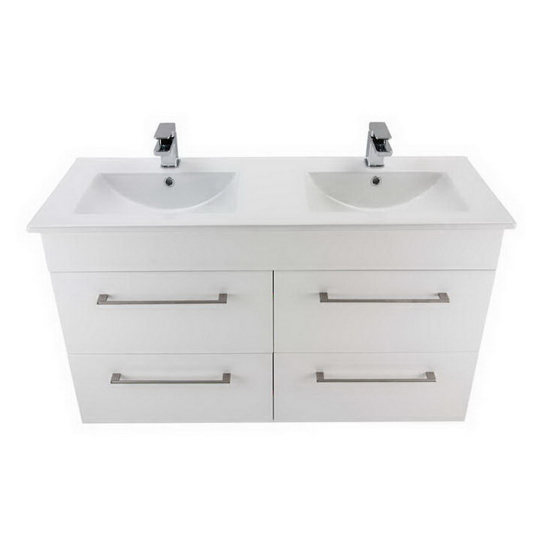 Montana Citi 4 Drawer Wall-Hung Vanity 1200mm Gloss White Montana Citi 4 Drawer Wall-Hung Vanity 1200mm Gloss White