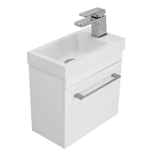 Tivoli Wall Hung Vanity Gloss White 400mm 3820GW PlaceMakers NZ