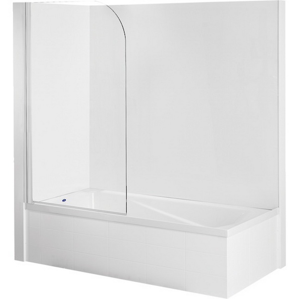 Duo LI Combo Rectangular Shower Over Bath 1520 x 750mm White Duo LI Combo Rectangular Shower Over Bath 1520 x 750mm White