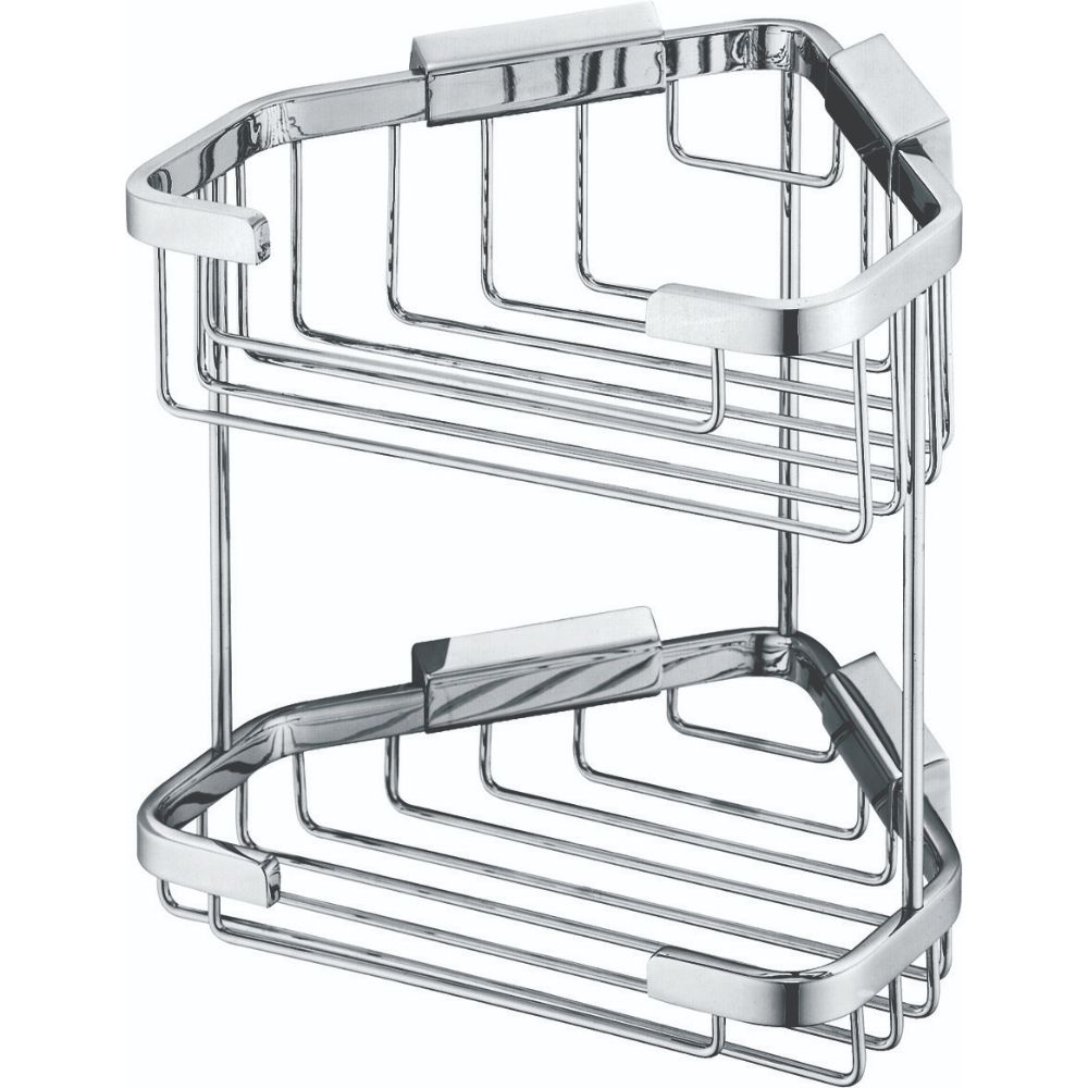 SOL Double Triangular Soap Rack Chrome SOL Double Triangular Soap Rack Chrome