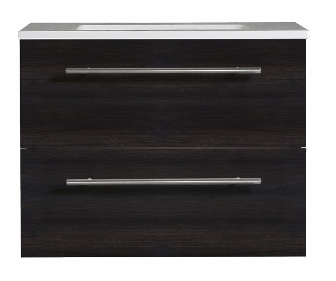 Brighton Vanity 900 Wall Hung Vanity Black Woodgrain 900mm 2 Drawer Brighton Vanity 900 Wall Hung Vanity Black Woodgrain 900mm 2 Drawer