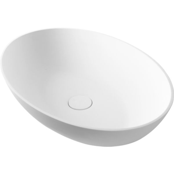 Urban Ultra-Thin Oval Vessel Basin White Urban Ultra-Thin Oval Vessel Basin White