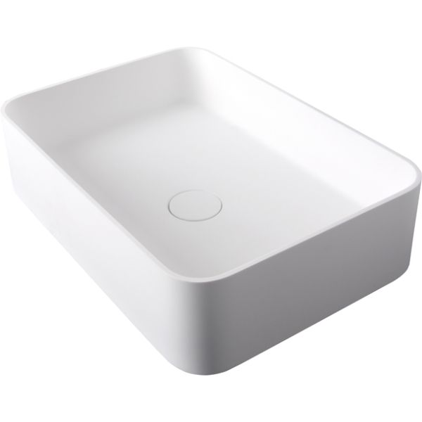 Urban Ultra-Thin Rectangle Vessel Basin White Urban Ultra-Thin Rectangle Vessel Basin White