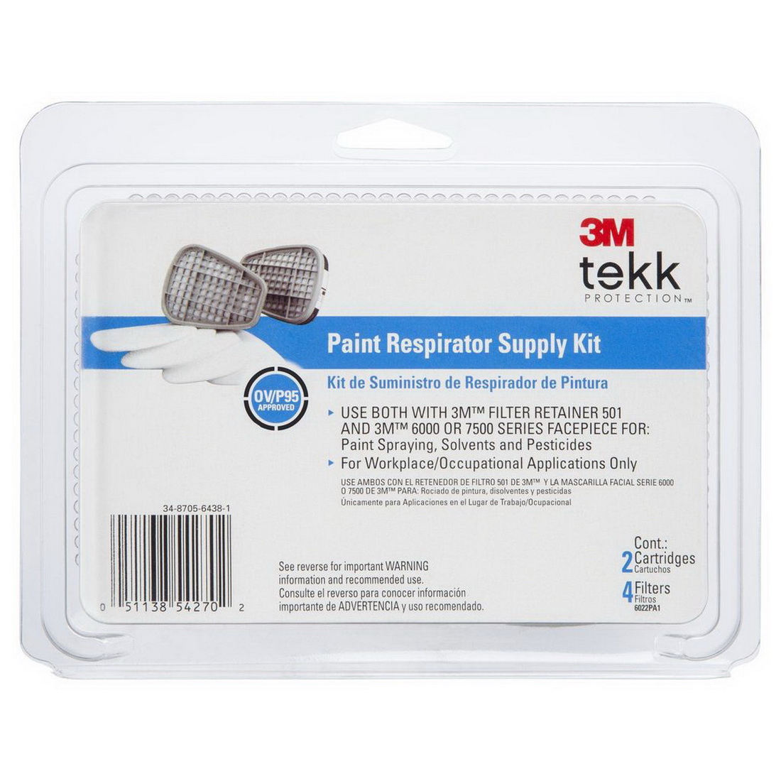 3M TEKK 6022PA1-A PAINT RESP SUPPLY KIT 3M TEKK 6022PA1-A PAINT RESP SUPPLY KIT