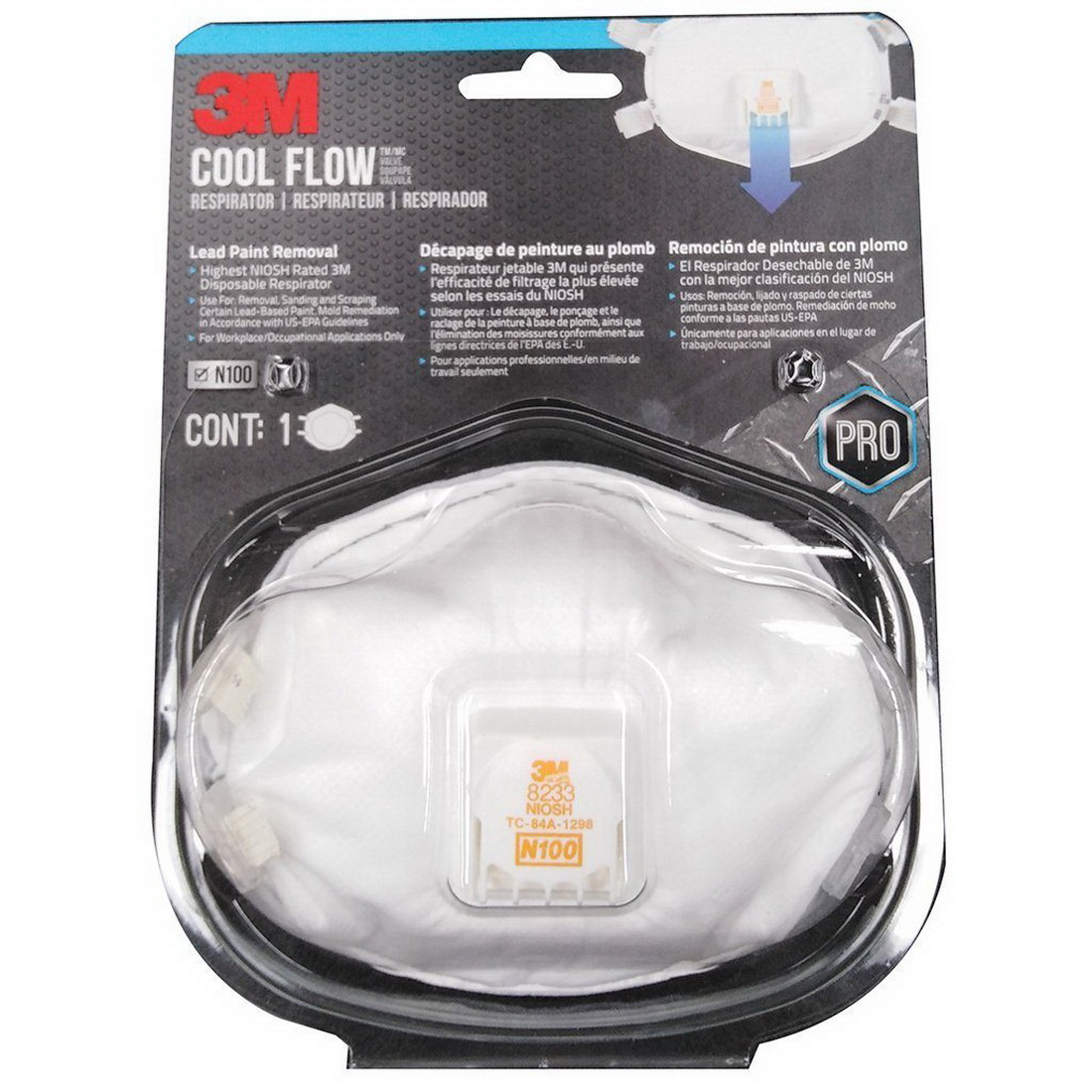 3M PRO LEAD PAINT REMOVAL DISPOSABLE RESP 8233 3M PRO LEAD PAINT REMOVAL DISPOSABLE RESP 8233