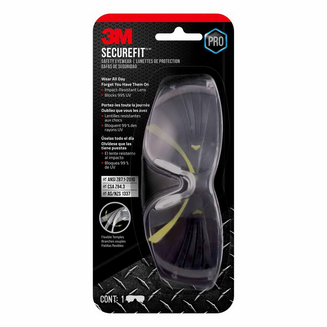 Pro SecureFit SF400C Safety Glasses Clear Pro SecureFit SF400C Safety Glasses Clear