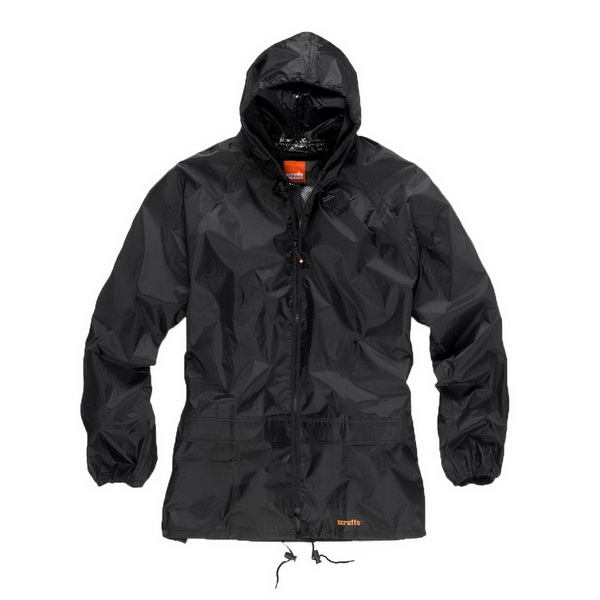 2 Piece Fully Waterproof Rainsuit XL Black 2 Piece Fully Waterproof Rainsuit XL Black